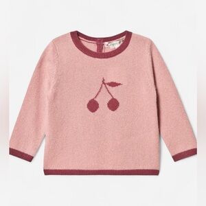 Bonpoint Pink Cherry Cashmere Sweater